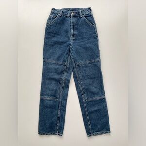 J GALT SHANGHAI Carpenter High Rise Double‎ Knee Jean Womens Small (24x26.5) 90s